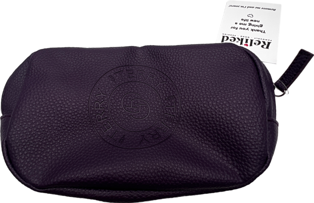 BY TERRY Purple Wash/make Up Bag One Size