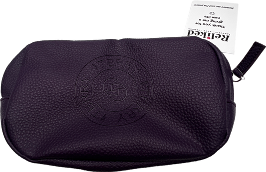 BY TERRY Purple Wash/make Up Bag One Size