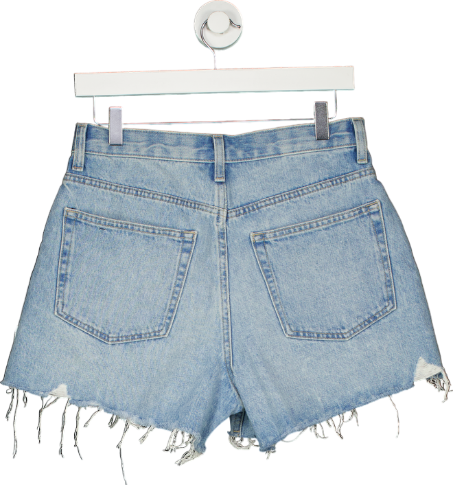Topshop Blue A-Line Denim Shorts UK 10