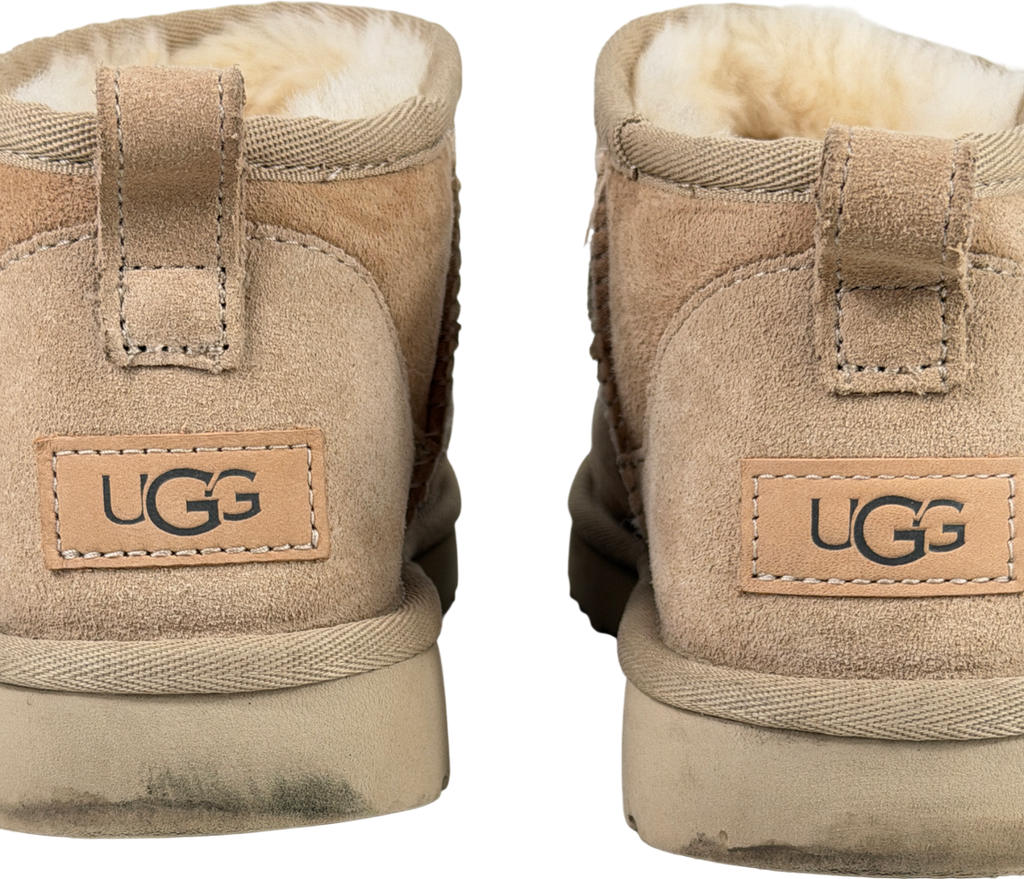 UGG Cream Classic Ultra Mini Boot Sand UK 5 EU 38