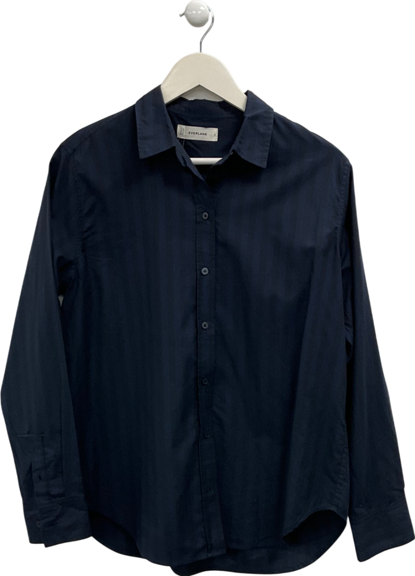 EVERLANE Blue Striped Shirt UK 6