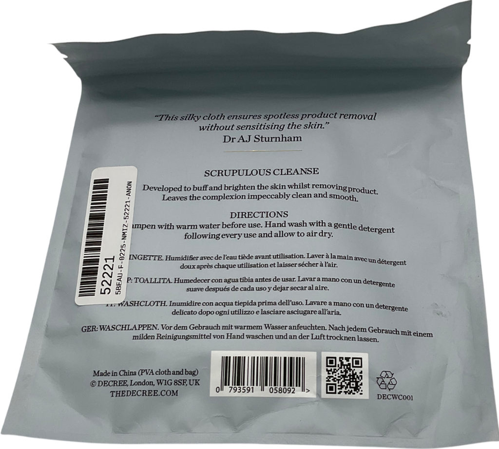 dr aj sturnham Decree Scrupulous Cleanse Cloth One size
