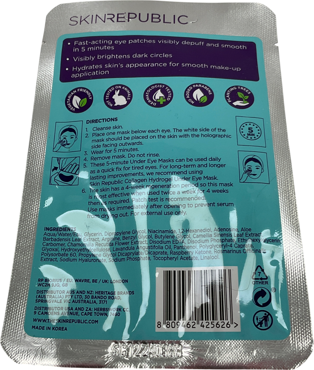 Skin Republic Fast Fix Holographic Foil Under Eye Patch 2pairs