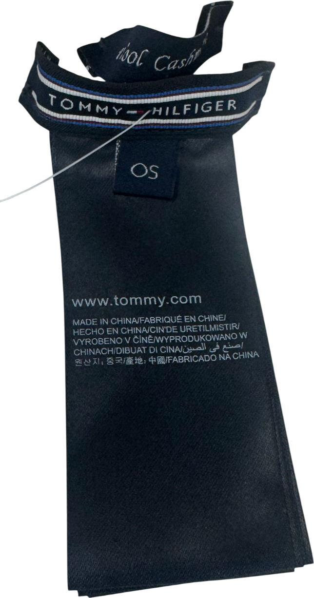 Tommy Hilfiger Beige Cable Knit Beanie Hat UK S