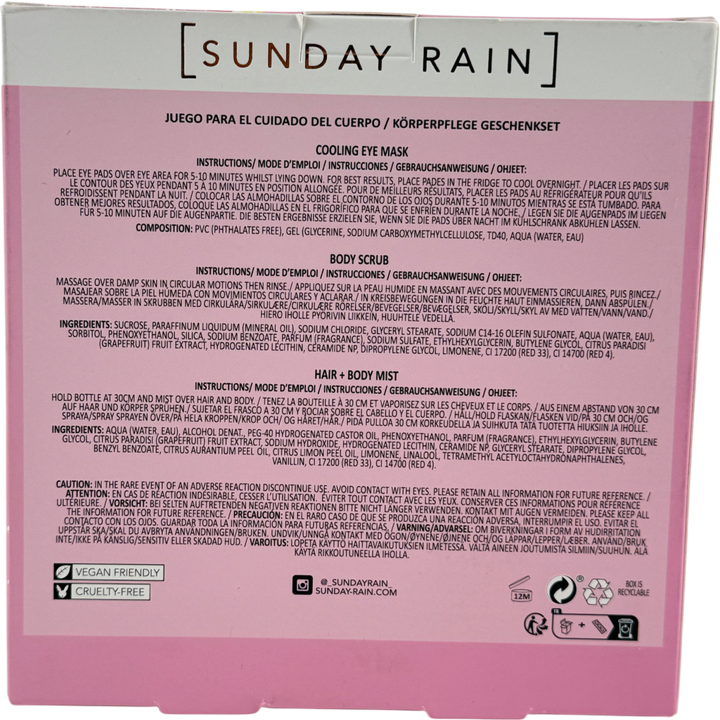 Sunday rain Pink Grapefruit & Sea Salt Trio Gift Set