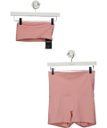 H&M Move 2-piece Dusty Pink Actvewear Bandeau Top  (uk Xs) And Cycle Shorts Set UK S