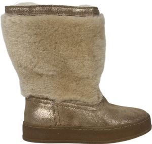 Pom D'Api Beige Furry Boots 8 Years