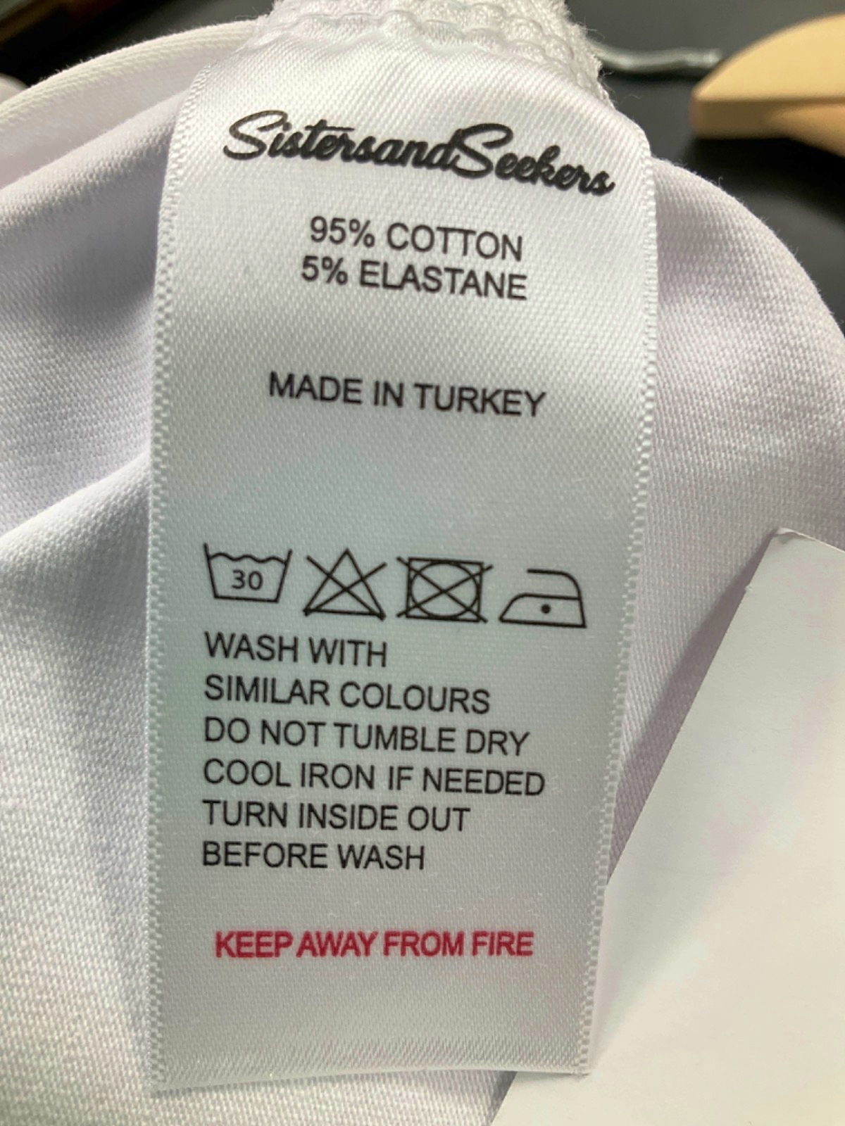 Sisters and Seekers White Lana Baby Tee UK S