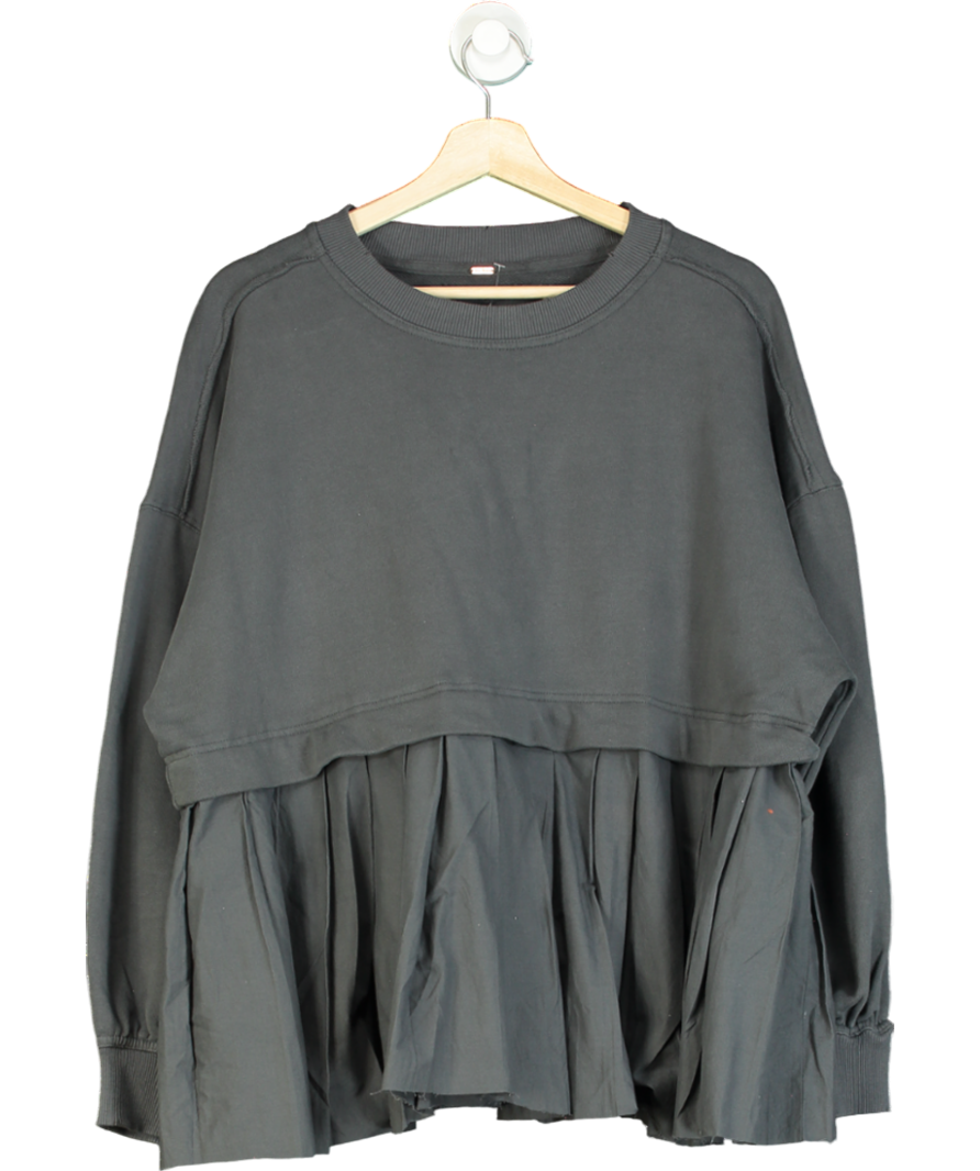 Free People Grey Eleanor Sweatshirt Dress UK M