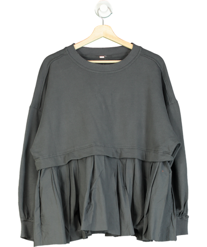 Free People Grey Eleanor Sweatshirt Dress UK M