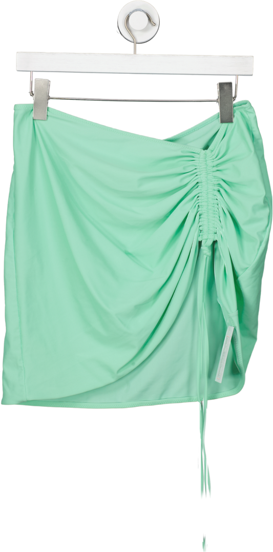 Mars the Label Green Ruched Mini Skirt UK 16