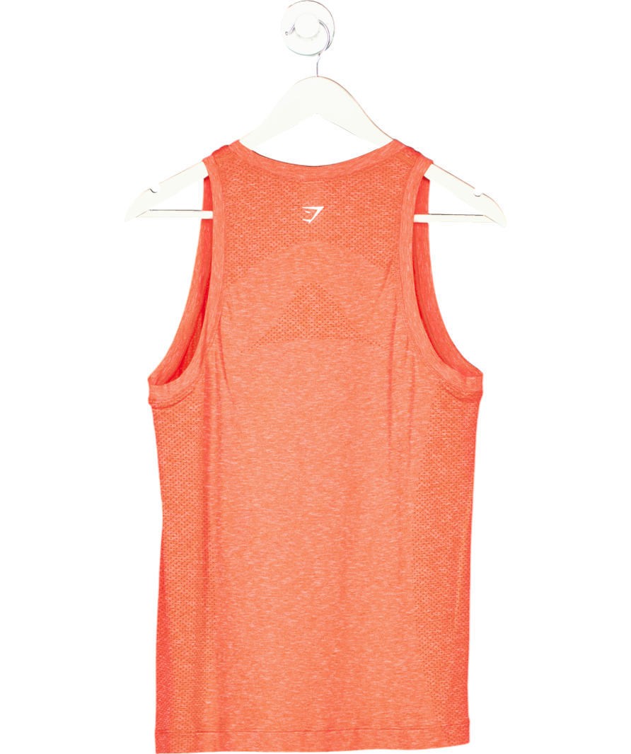 gymshark Orange Vital Training Tank Top UK S