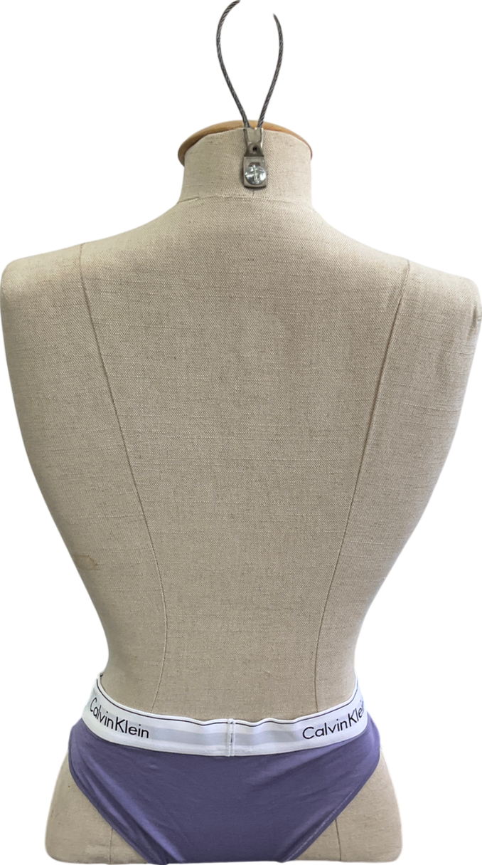 Calvin Klein Purple Splash Of Grape Bikini Bottom UK S