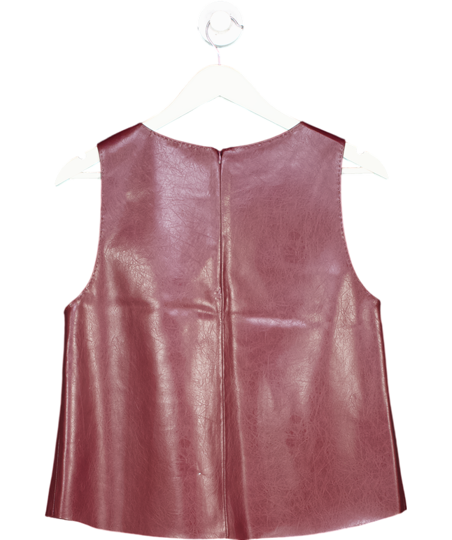 H&M Red Coated Vest Top UK S