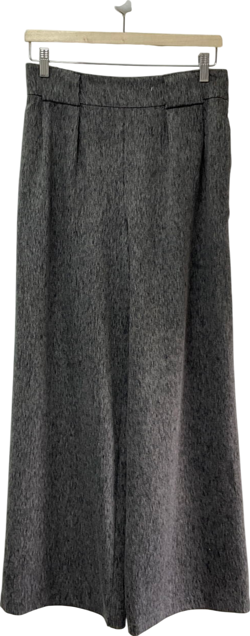 TU Black And White Wide Leg Trousers UK 10