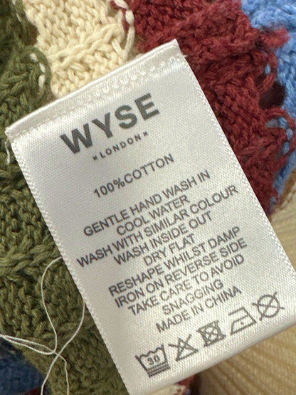 Wyse London Multi Asa Textured Stripe Tank UK S