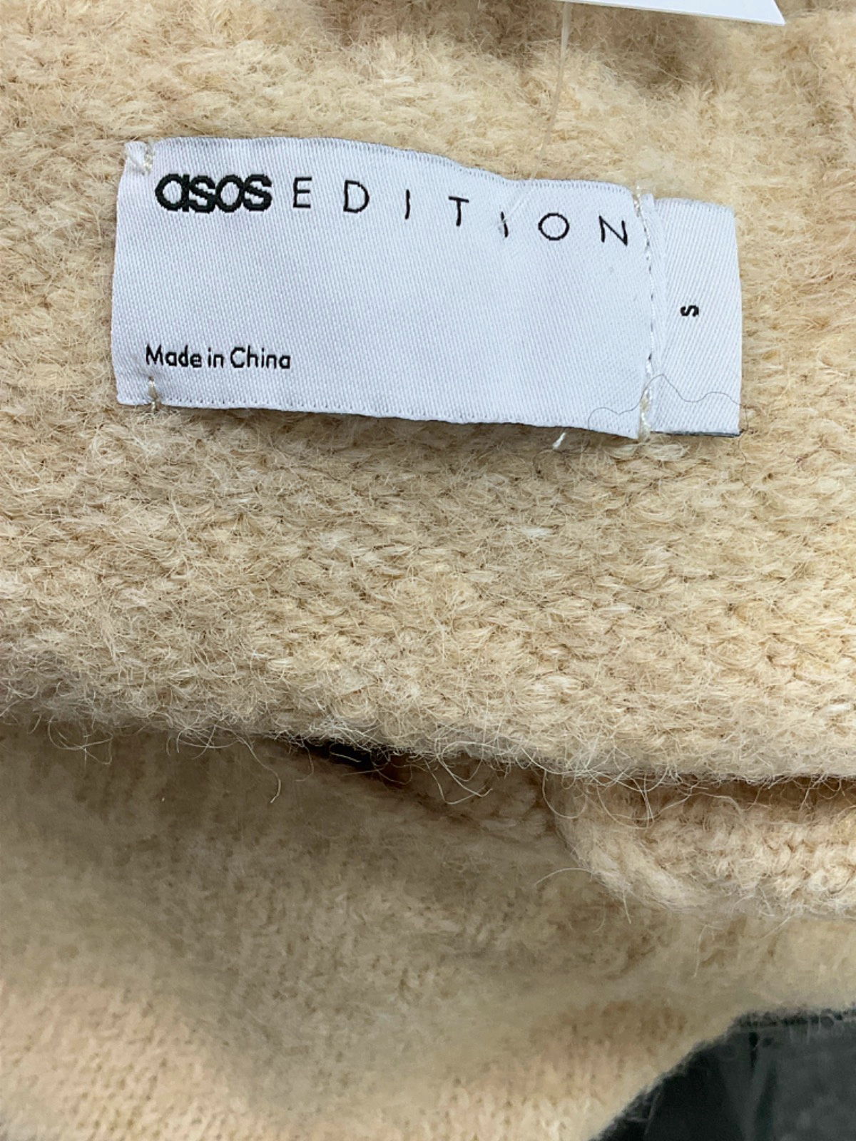 ASOS Edition Cream Knitted Dress UK S