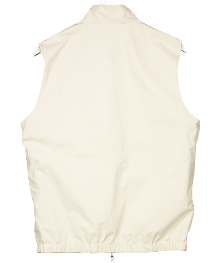 Suit Supply Beige Waterproof Reversible Vest UK L