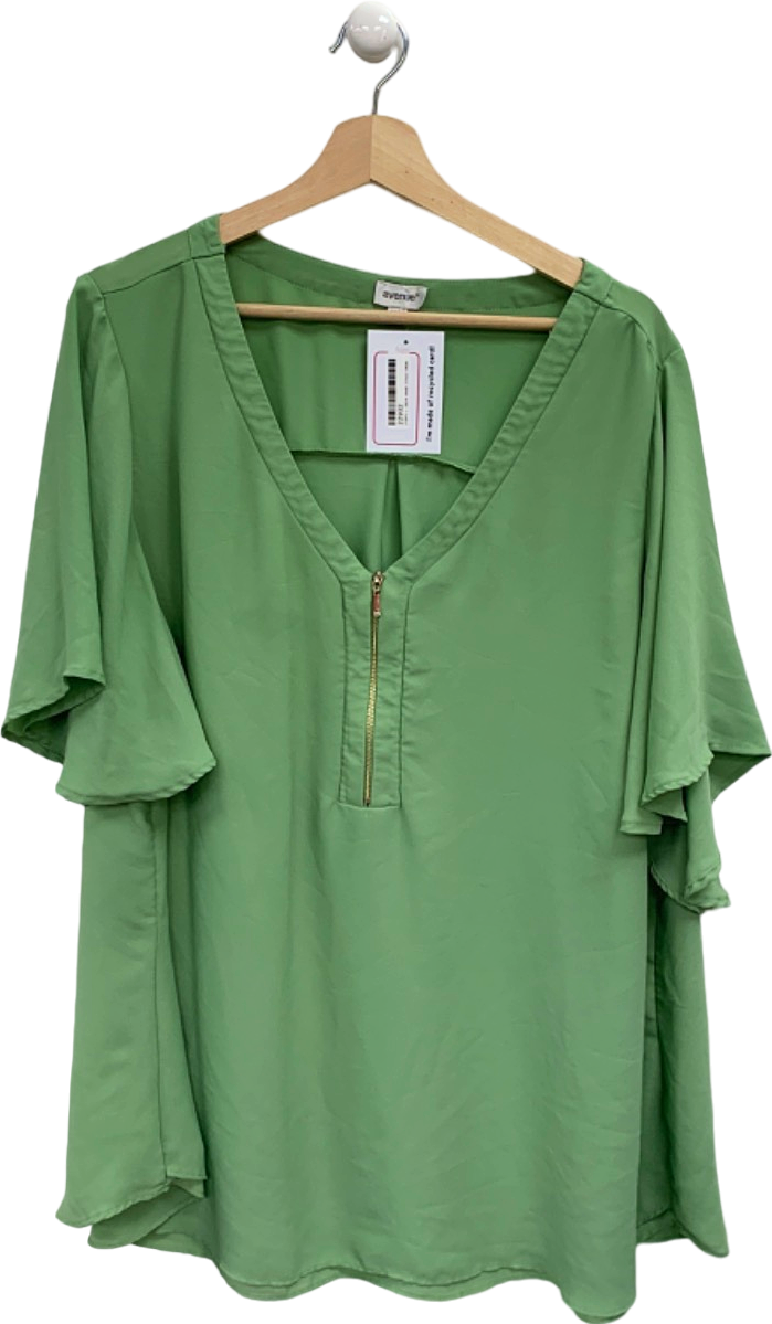 Avenue Green Flowy Top UK 22-24