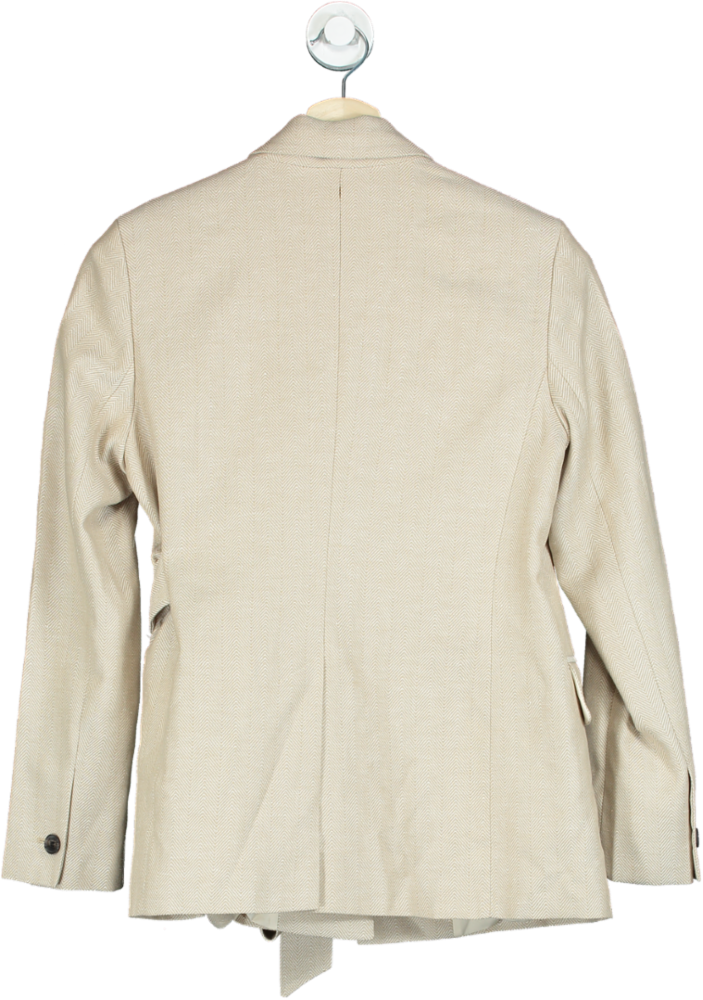 Karen Millen Beige Textured Blazer UK 10