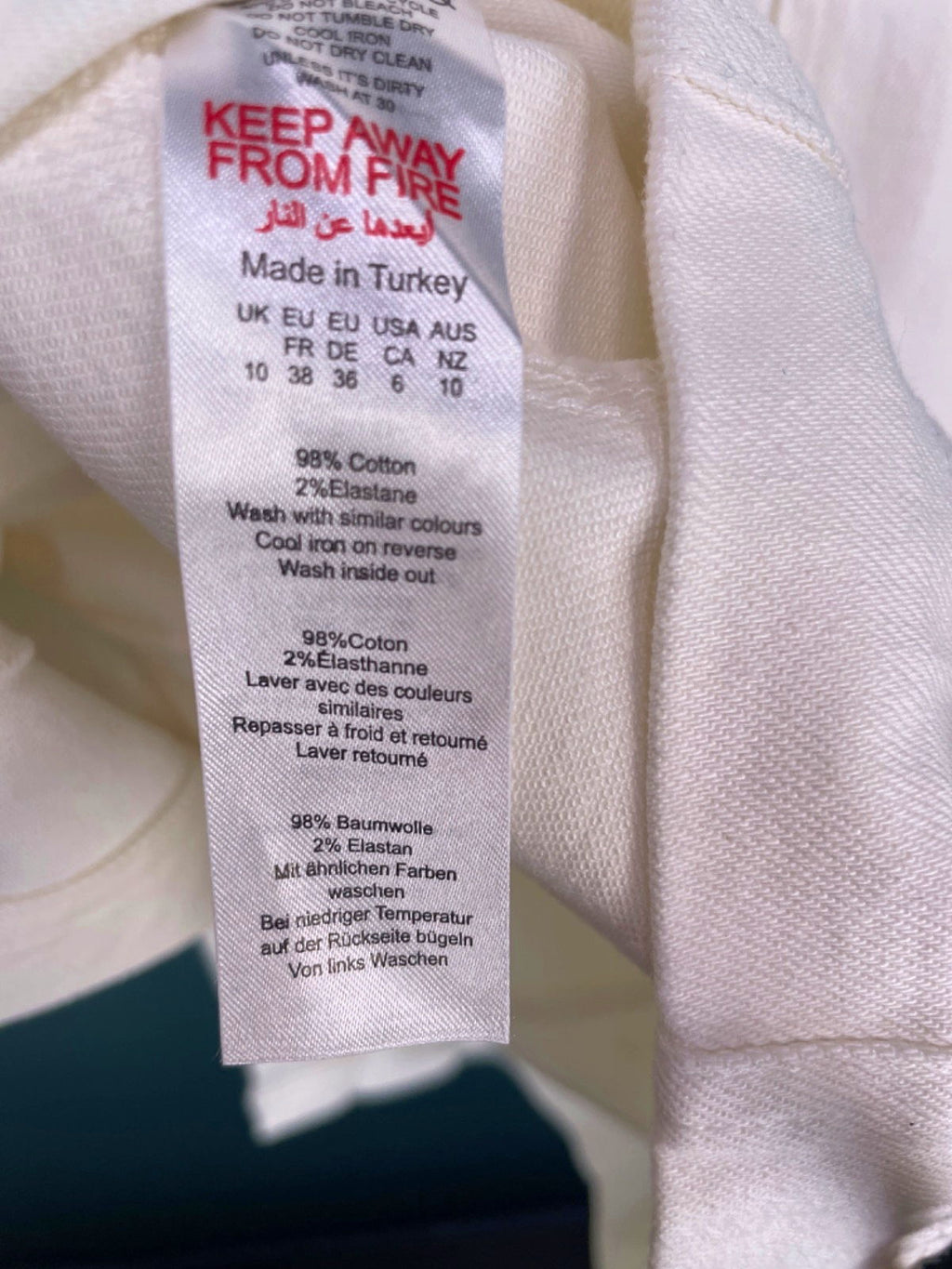 Karen Millen Ivory Denim Bandeau Button Through Midaxi Dress UK 10