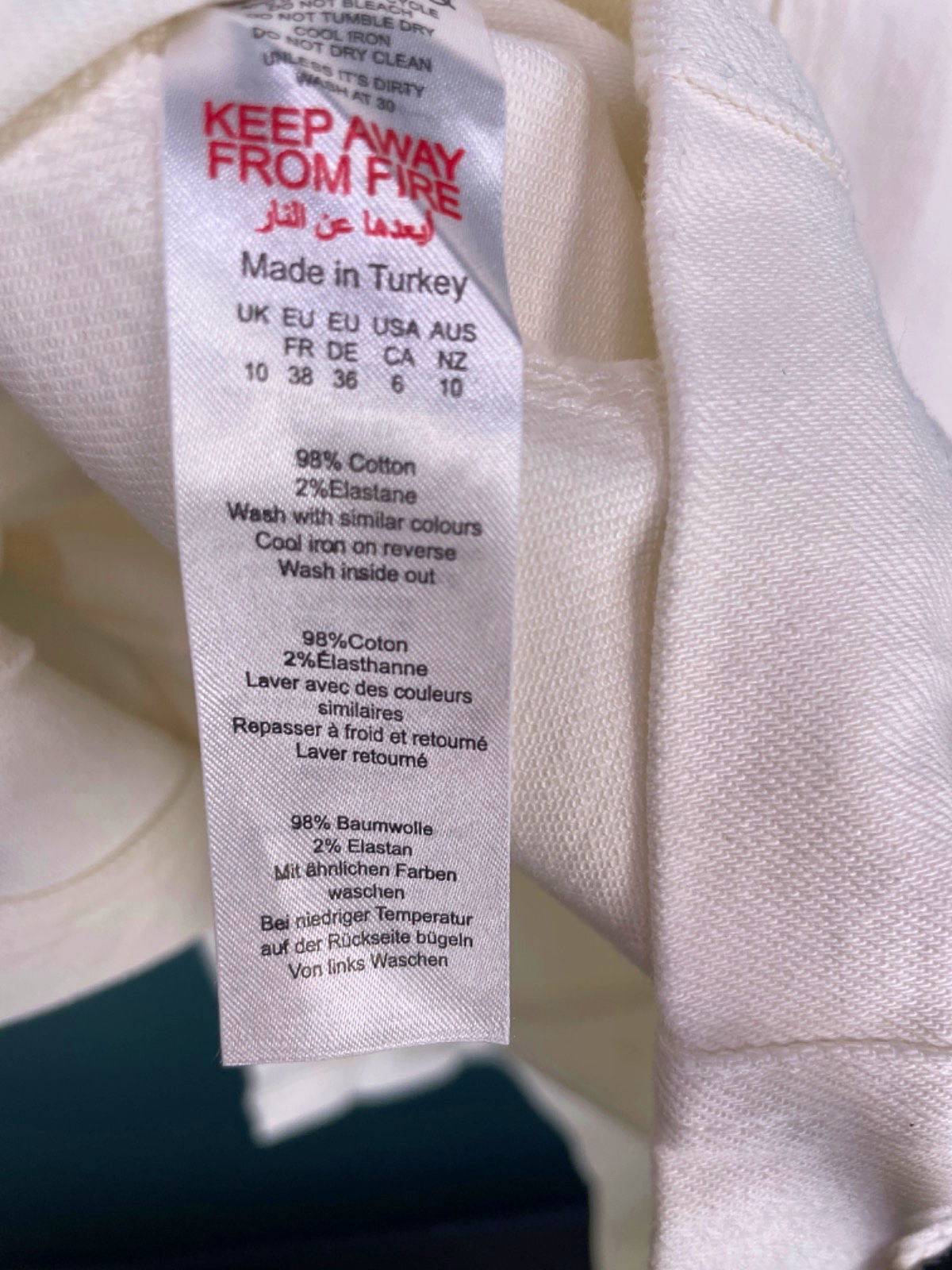 Karen Millen Ivory Denim Bandeau Button Through Midaxi Dress UK 10