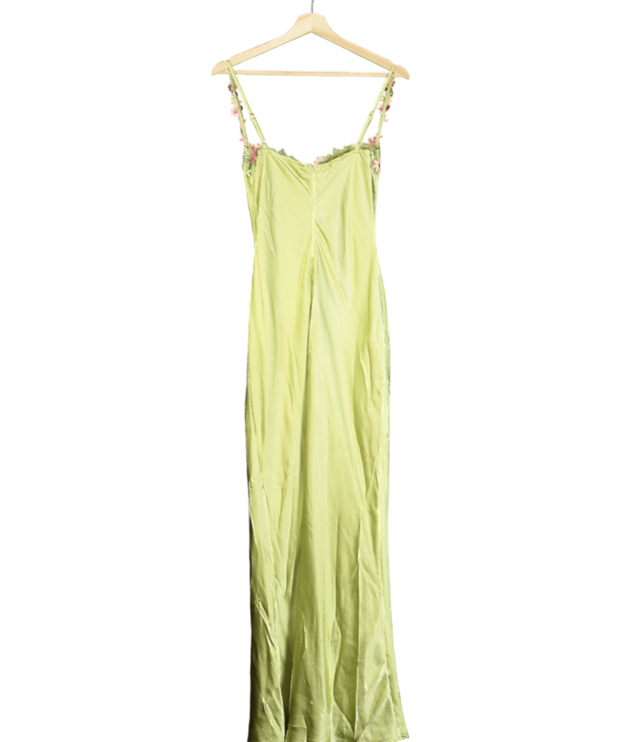 Princess Polly Green Kenzie Maxi Dress UK 8