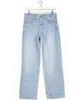 Topshop Light Blue Ember Low-rise Wide-leg Jeans L32 W28