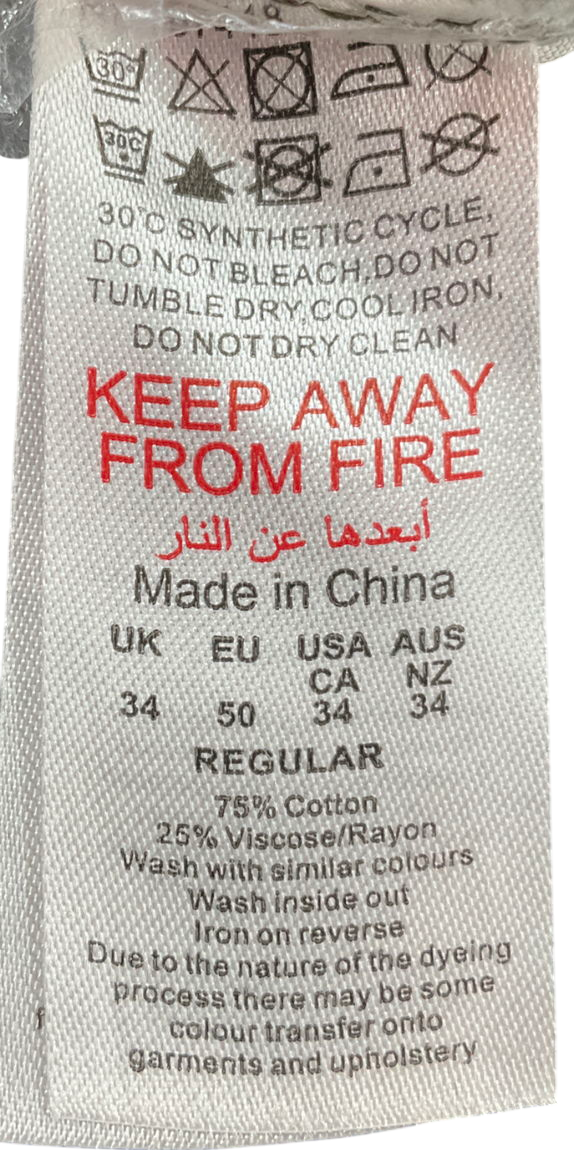 boohooMan Green Baggy Rigid Acid Wash Cord Trousers W34