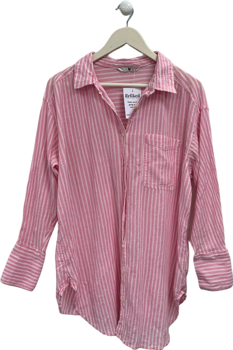 Very Pink Striped Shirt UK 8