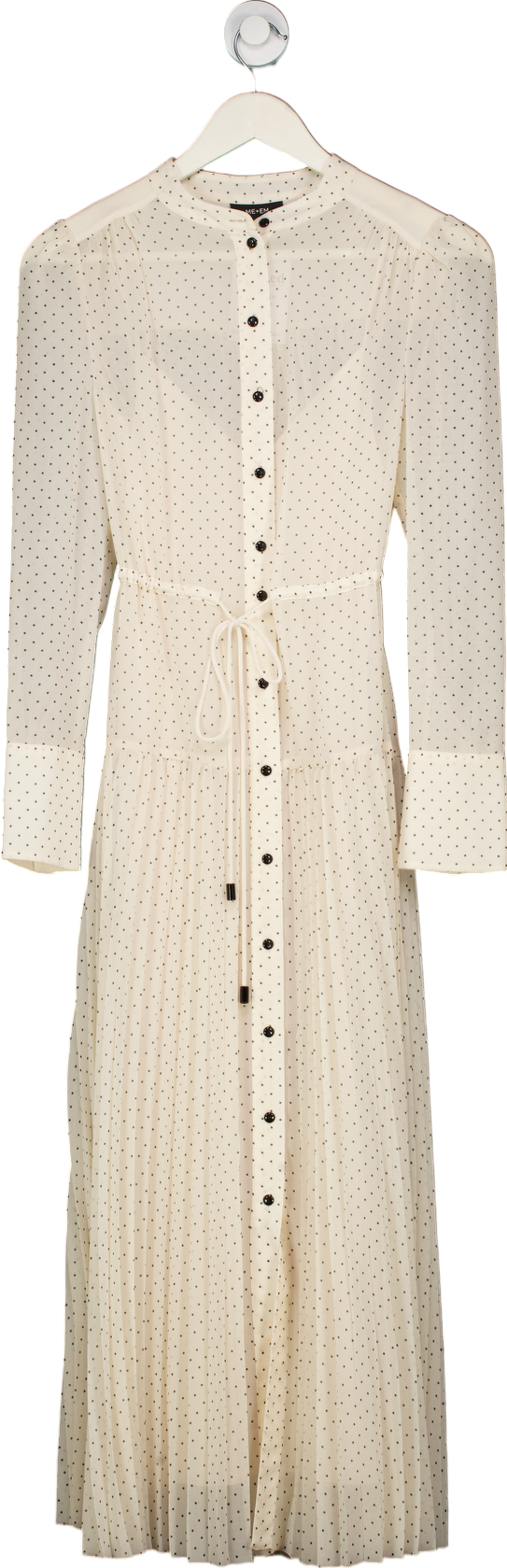 ME+EM Cream Polka Dot Midaxi Dress UK 6