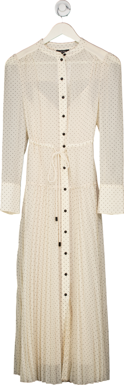 ME+EM Cream Polka Dot Midaxi Dress UK 6