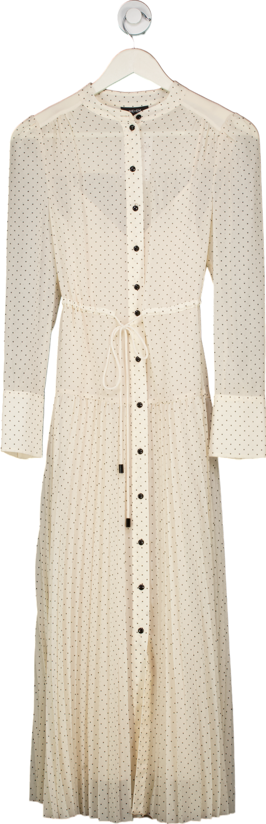 ME+EM Cream Polka Dot Midaxi Dress UK 6