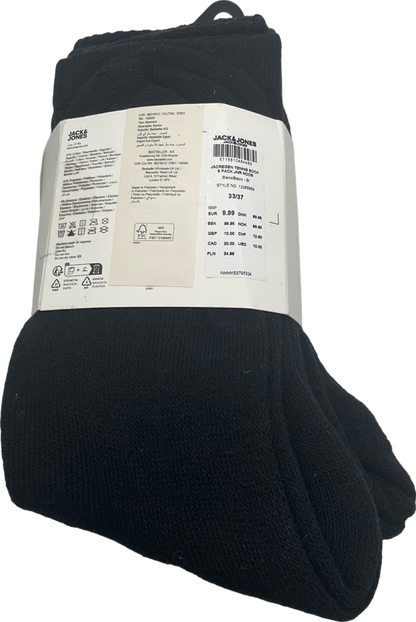 Jack & Jones Black 5-pack Socks UK 4 EU 37 👠