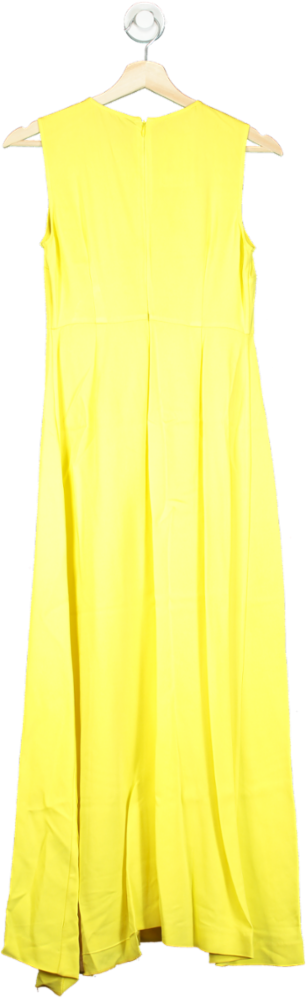 Hobbs Yellow Sleeveless Maxi Dress UK 6