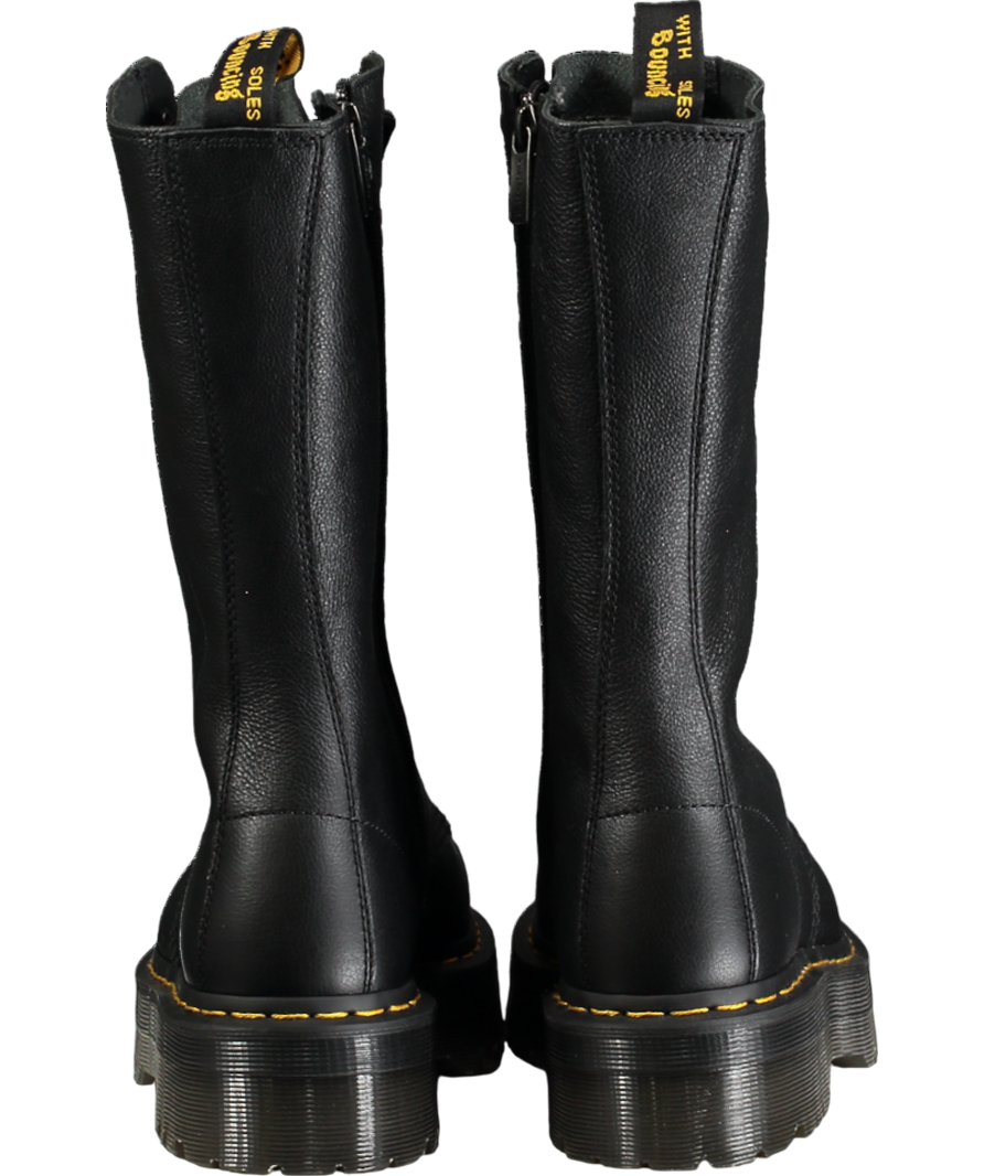 Dr Martens Black 1b99 Virginina Leather High Boots UK 10 EU 44 👞