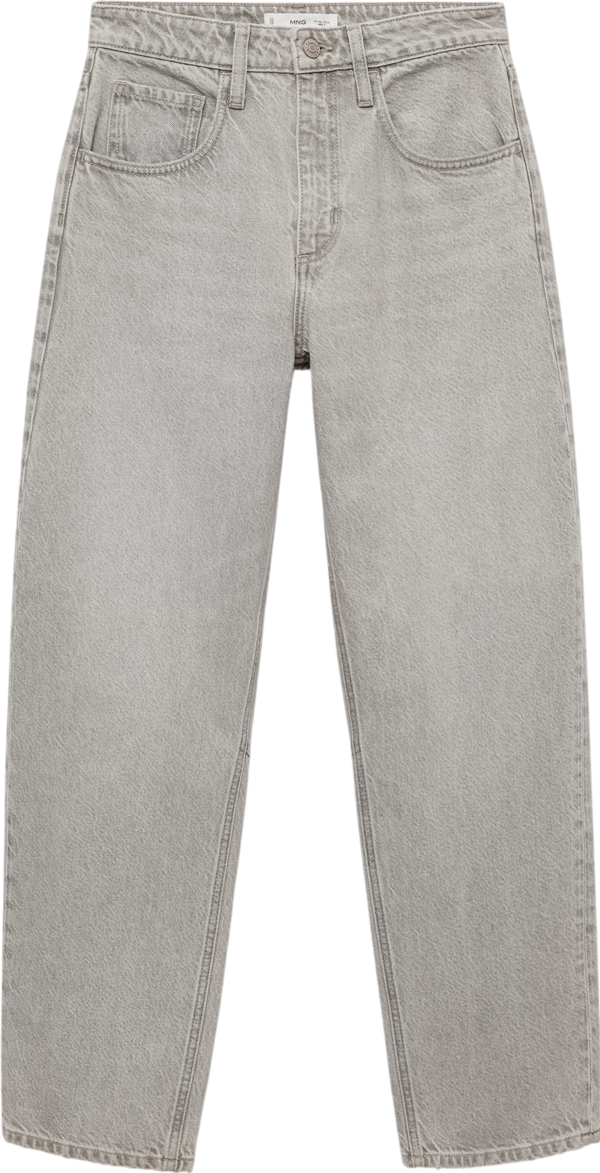 MANGO Grey Bet High-rise Balloon Jeans UK 8