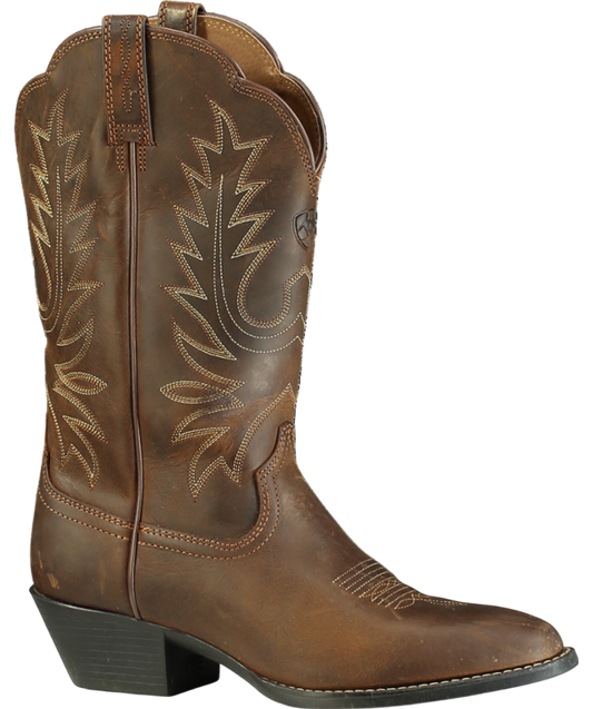 ARIAT Brown Heritage R Toe Western Boot UK 4 EU 37 👠