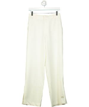 The Giving Movement Cream Wide-leg Smart Trouser UK S