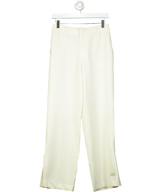 The Giving Movement Cream Wide-leg Smart Trouser UK S