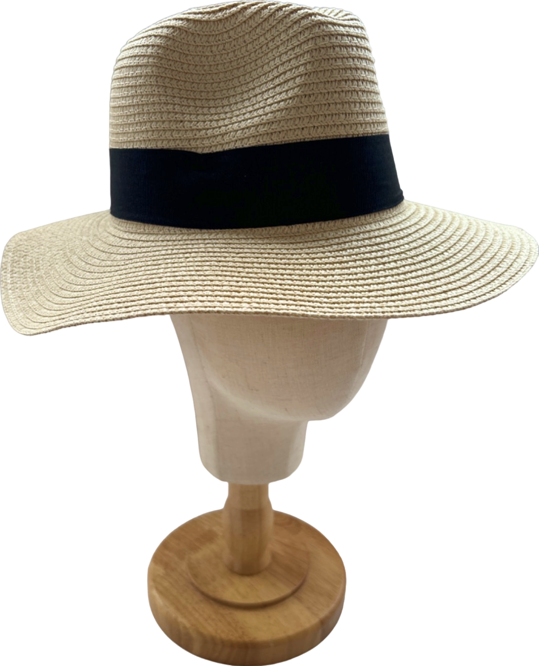 MKT Beige Straw Sun Hat One Size