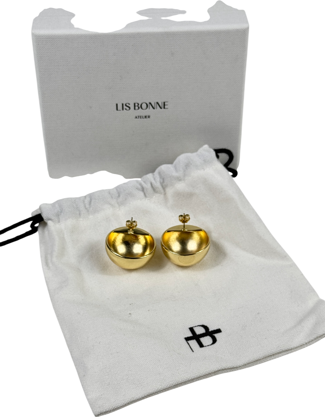 LIS BONNE ATELIER Yellow Gold The Ball Earrings