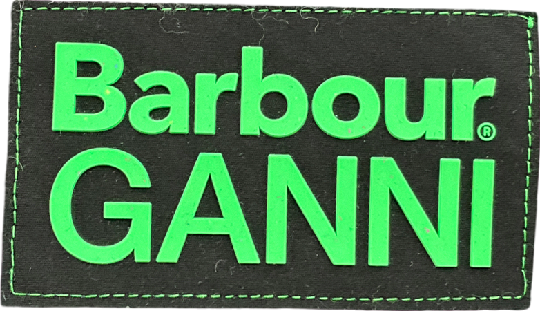 Barbour x Ganni Grey Tartan Scarf