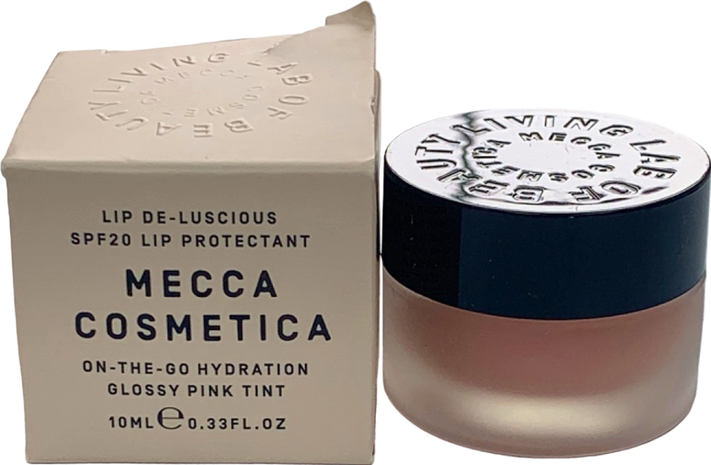 Mecca Cosmetica Lip De-Luscious SPF20 Lip Protectant On-The-Go Hydration Glossy Pink Tint 10ml