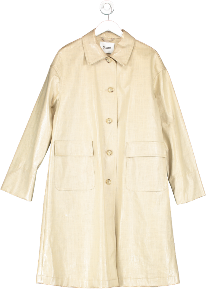 Stand Beige Oversized Debbie Coat One Size