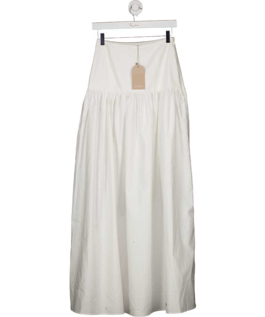 Meshki Autumn Maxi Skirt - White UK XS