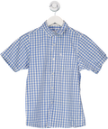 Rebel Blue And White Checked Shirt 11 Years