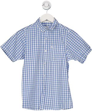 Rebel Blue And White Checked Shirt 11 Years