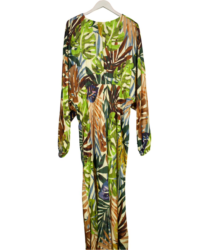 Never Fully Dressed Multicoloured Emma Palm Print Maxi Dress UK 26