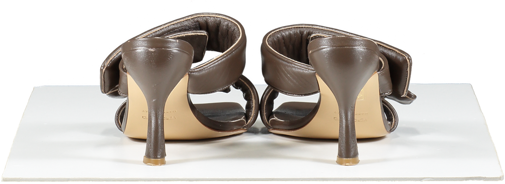 GIA BORGHINI X Pernille Teisbaek Perni 03 Leather Sandals In Brown UK 6 EU 39 👠